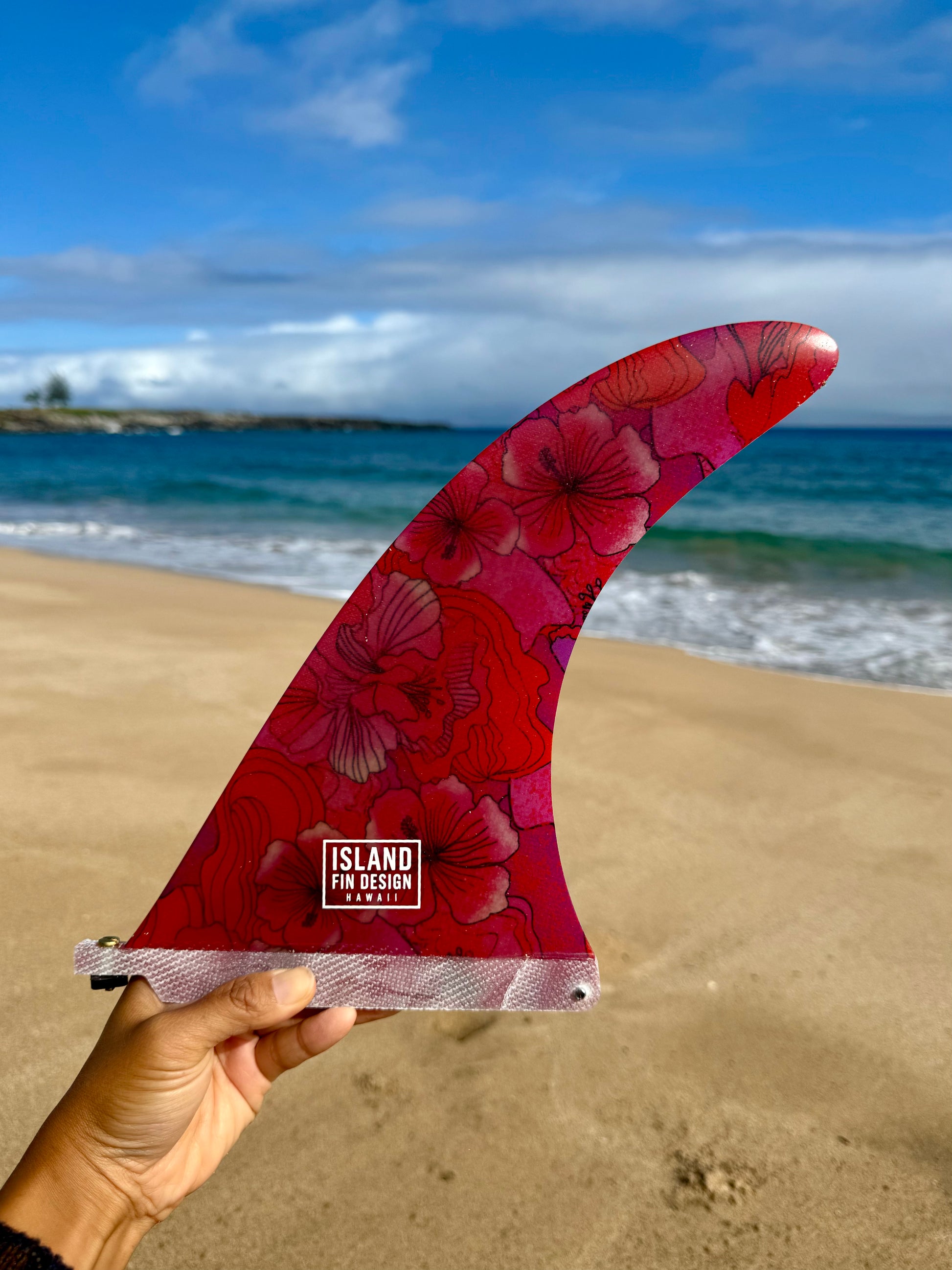 Island Fin Design - Islander Fin - Hot Pink Hibiscus