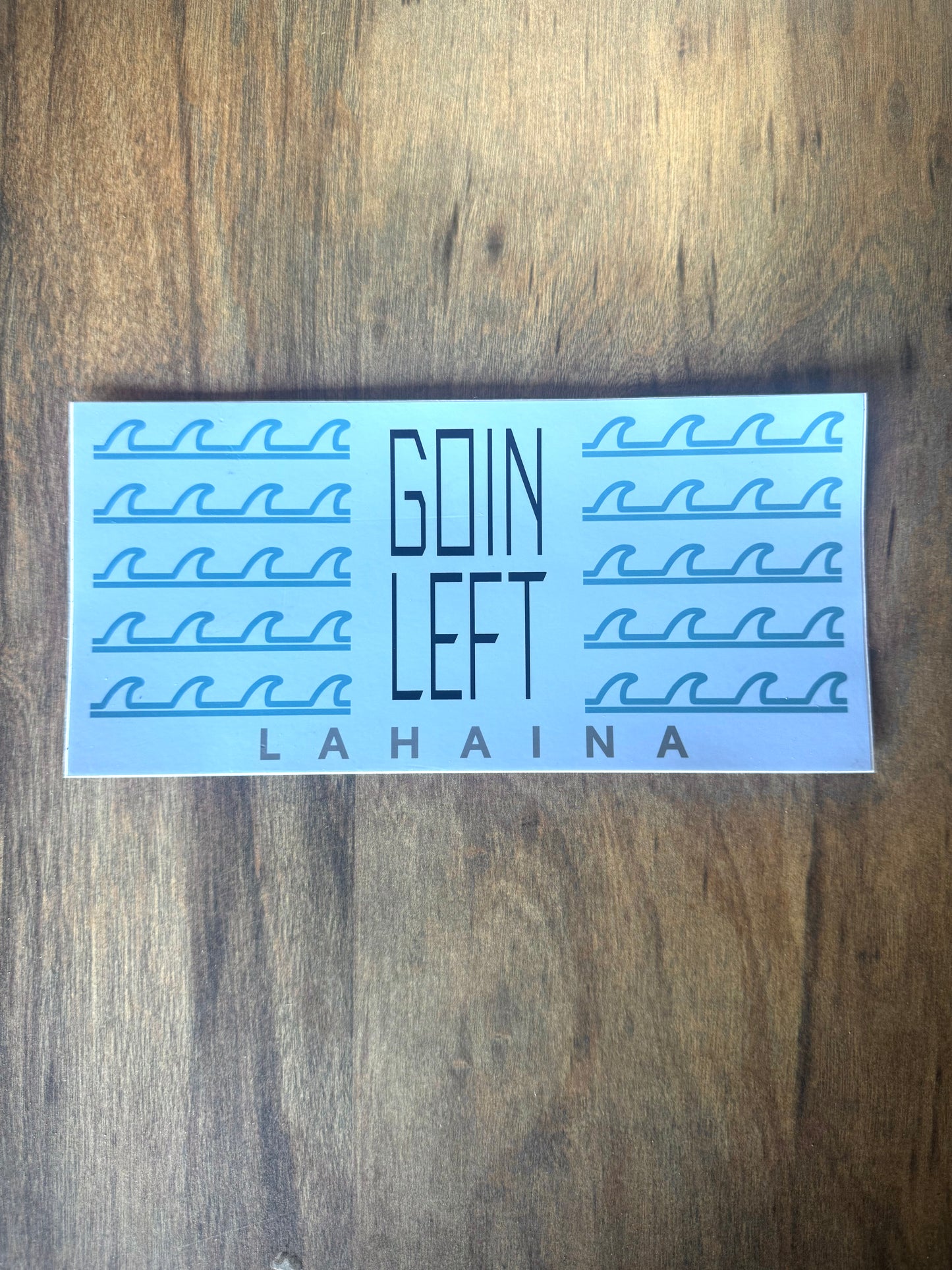 Goin Left Lahaina Fins Logo Sticker
