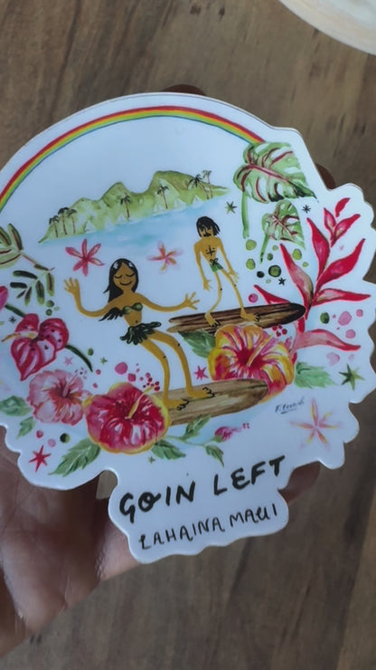 GL X Aloha To Zen "Goin Left" Sticker