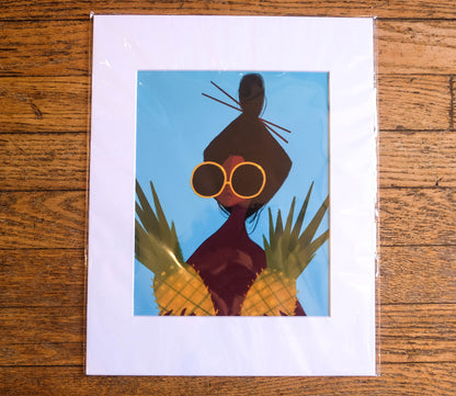 Punky Aloha "Pineapple Girl" Print - 11"x14"