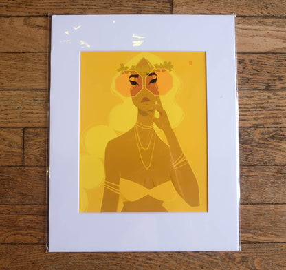Punky Aloha "Golden Goddess" Print - 11"x14"